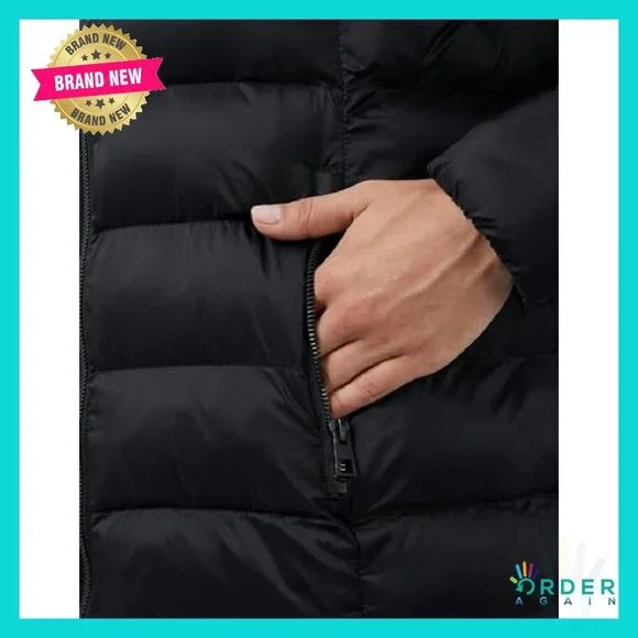Lightweight Packable Hooded Puffer Jacket Water Resistant Travel Minimal